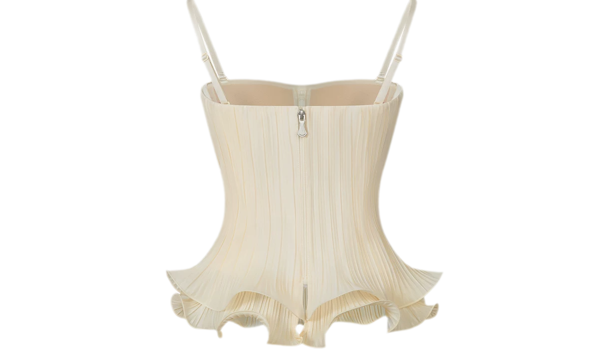 Cloud Pleated Corset Top