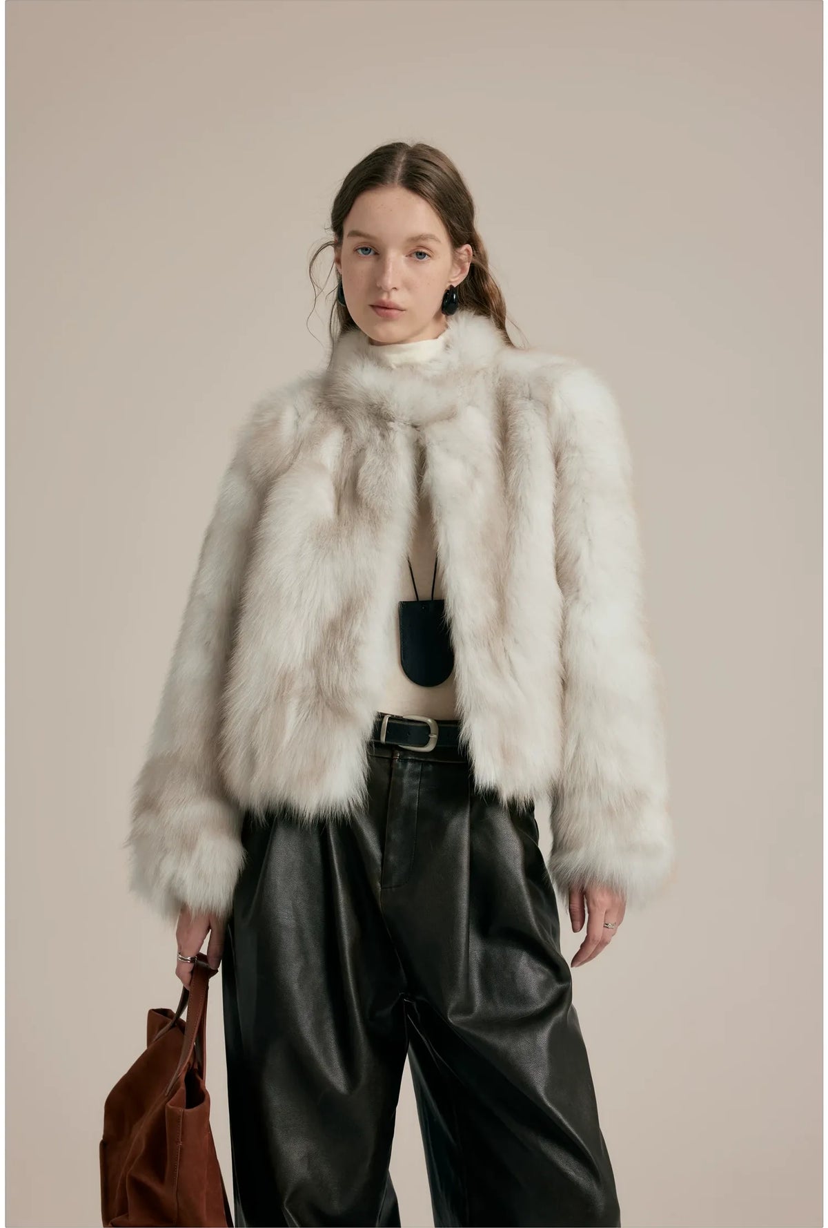 Gradient Fox Fur Jacket