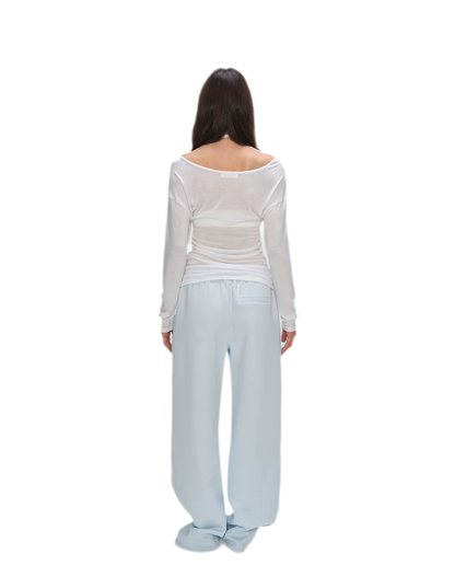 Air Cotton Wide-Leg Sweatpants