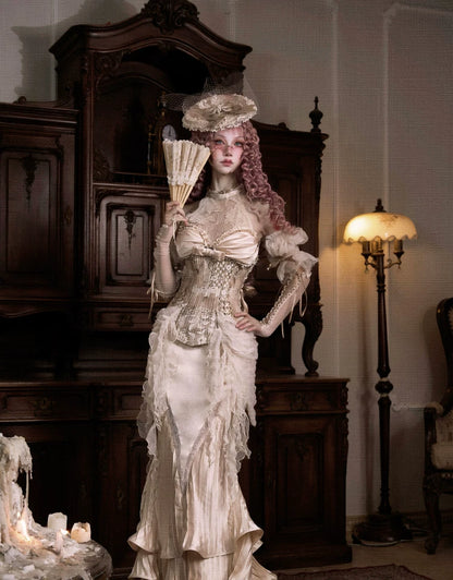 Rococo Fishbone Lace Bustier