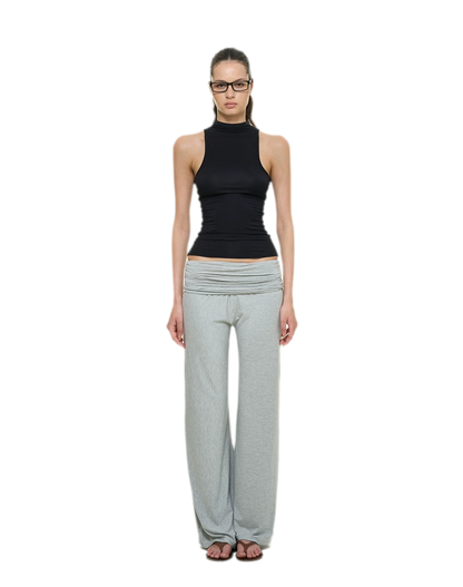 Knitted Semi-High Neck Vest
