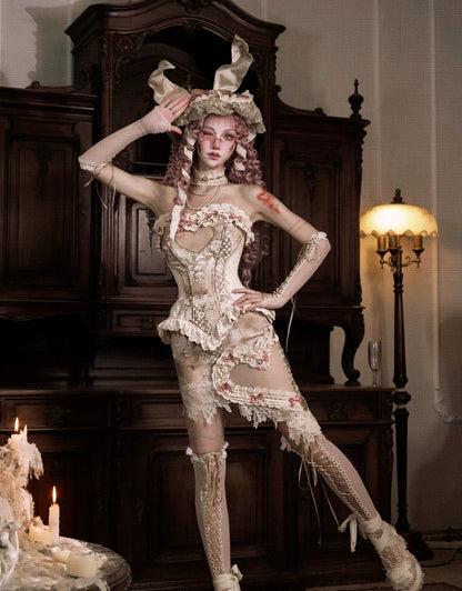 Tencel Acetate Fishbone Corset