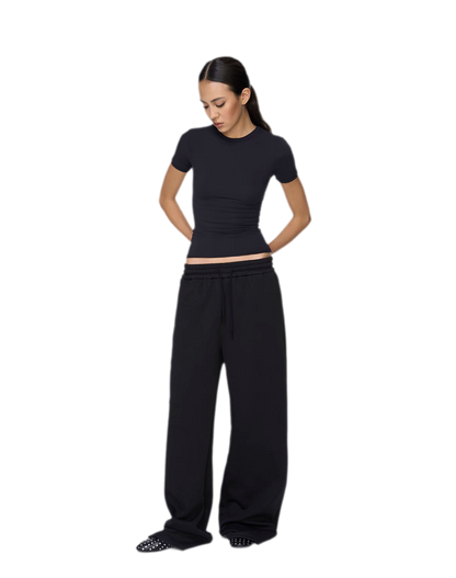 Air Cotton Wide-Leg Sweatpants