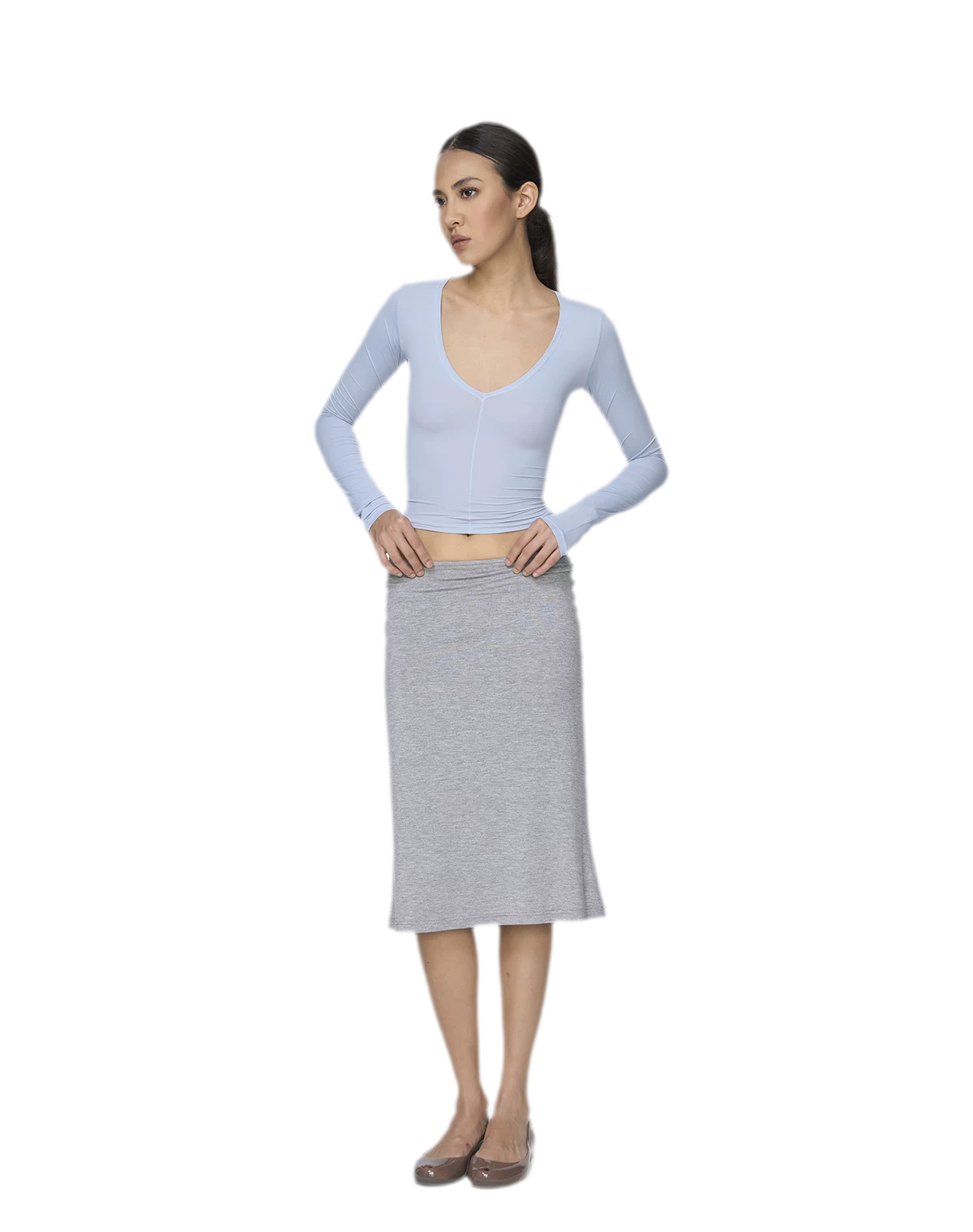 Fishtail Midi Skirt