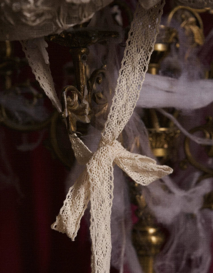 Vintage Lace Rabbit Ear Hat