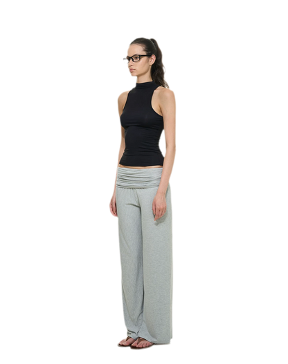 Knitted Semi-High Neck Vest