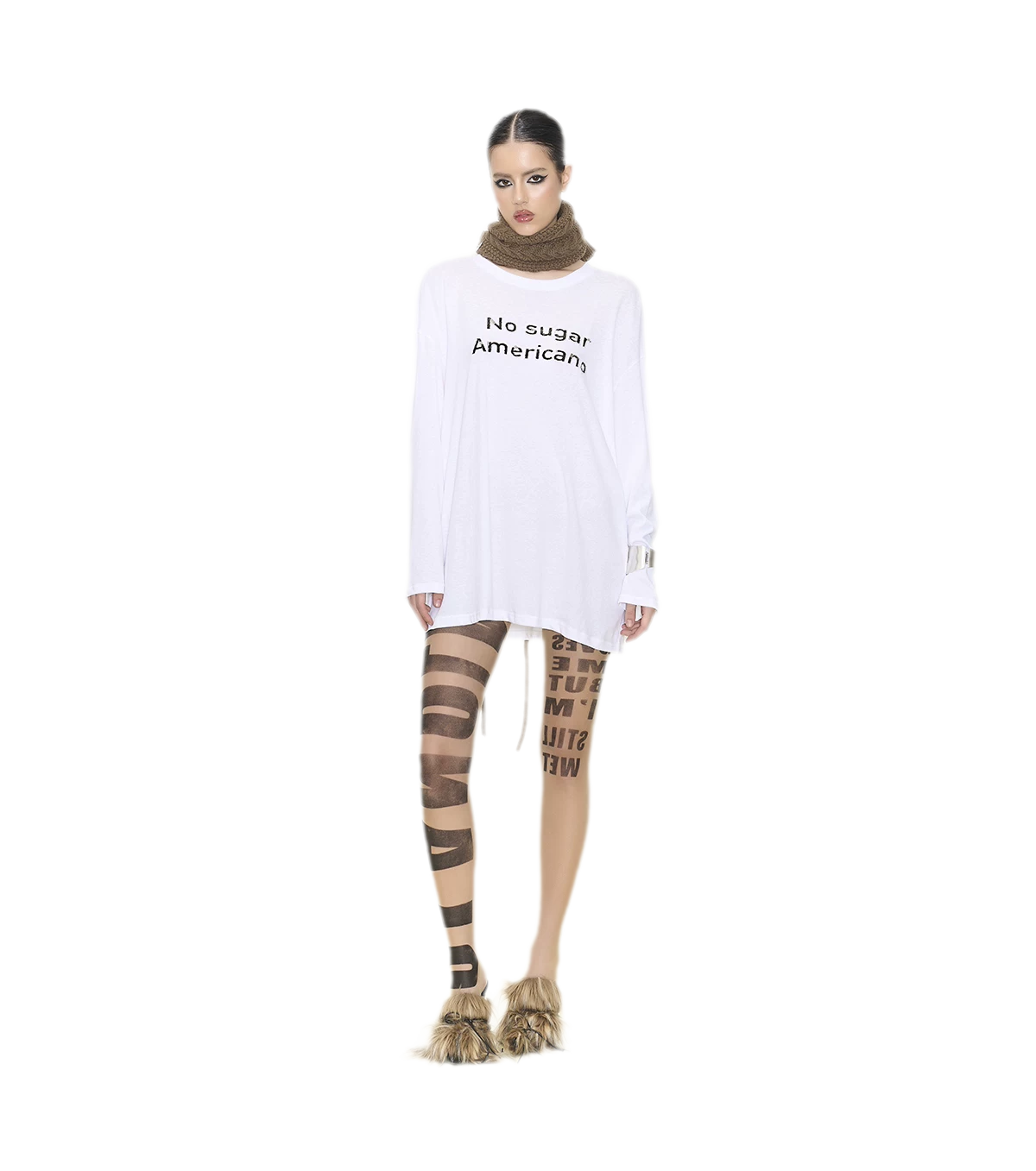 Sheer Letter Tights
