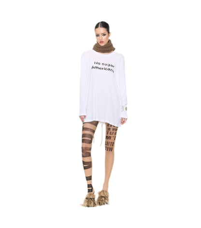 Sheer Letter Tights