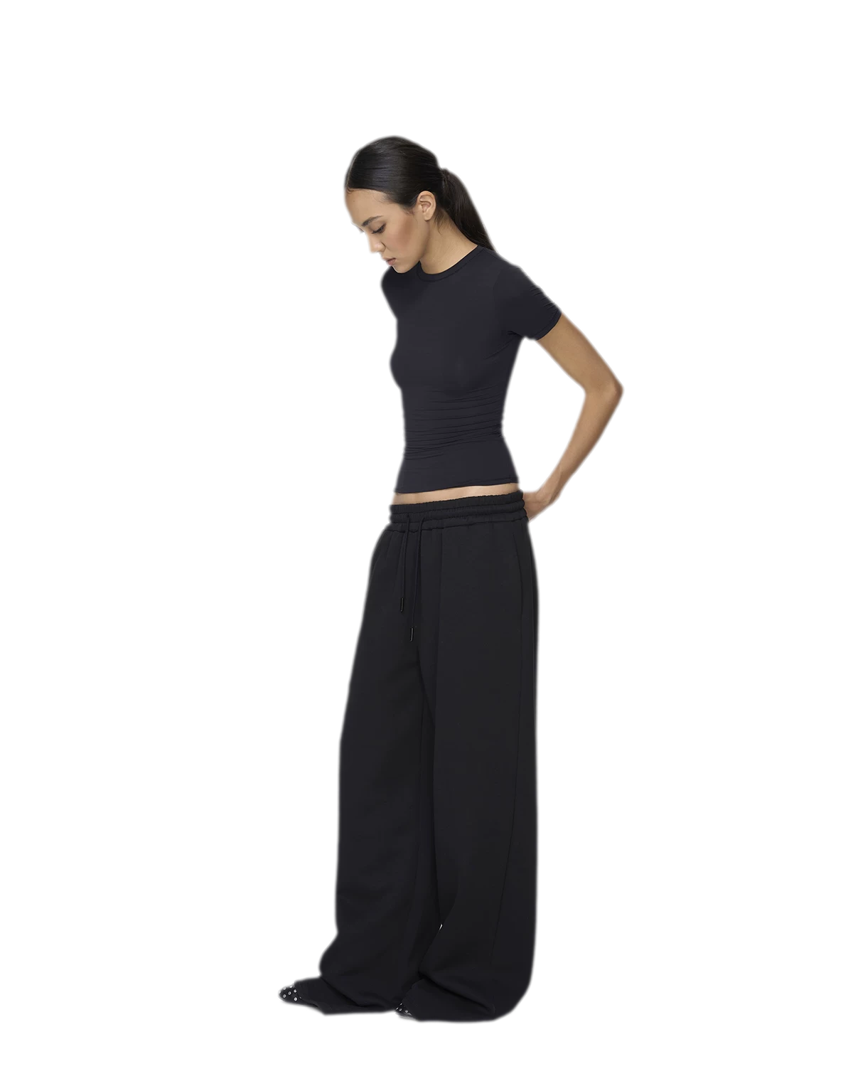 Air Cotton Wide-Leg Sweatpants