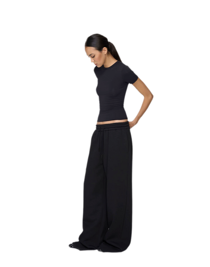Air Cotton Wide-Leg Sweatpants