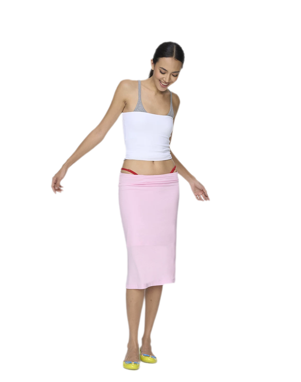 Imported Brushed Bustier Top