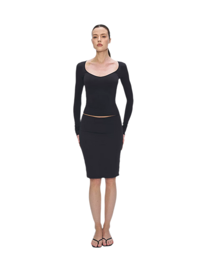 Bare-Feel V-Neck Top