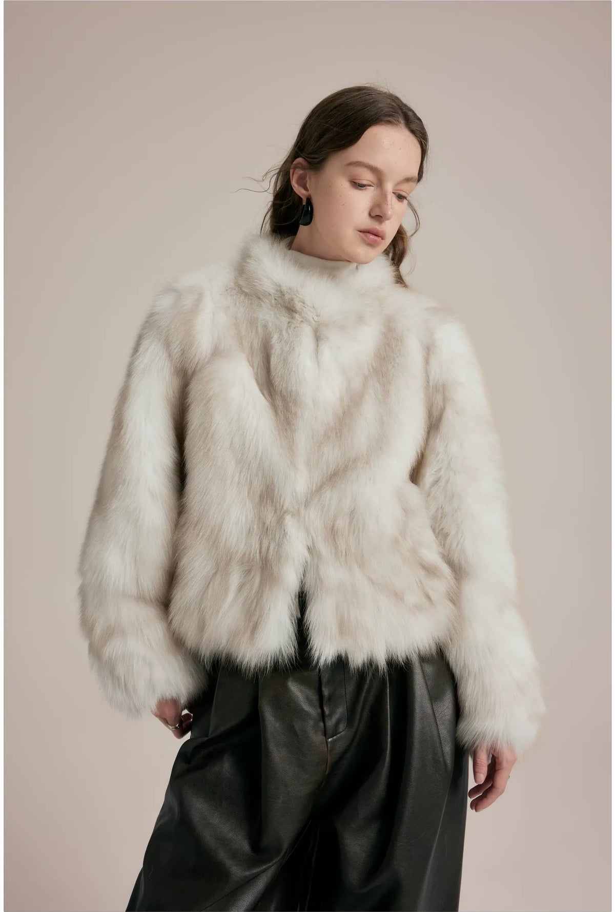 Gradient Fox Fur Jacket