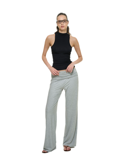 Knitted Semi-High Neck Vest