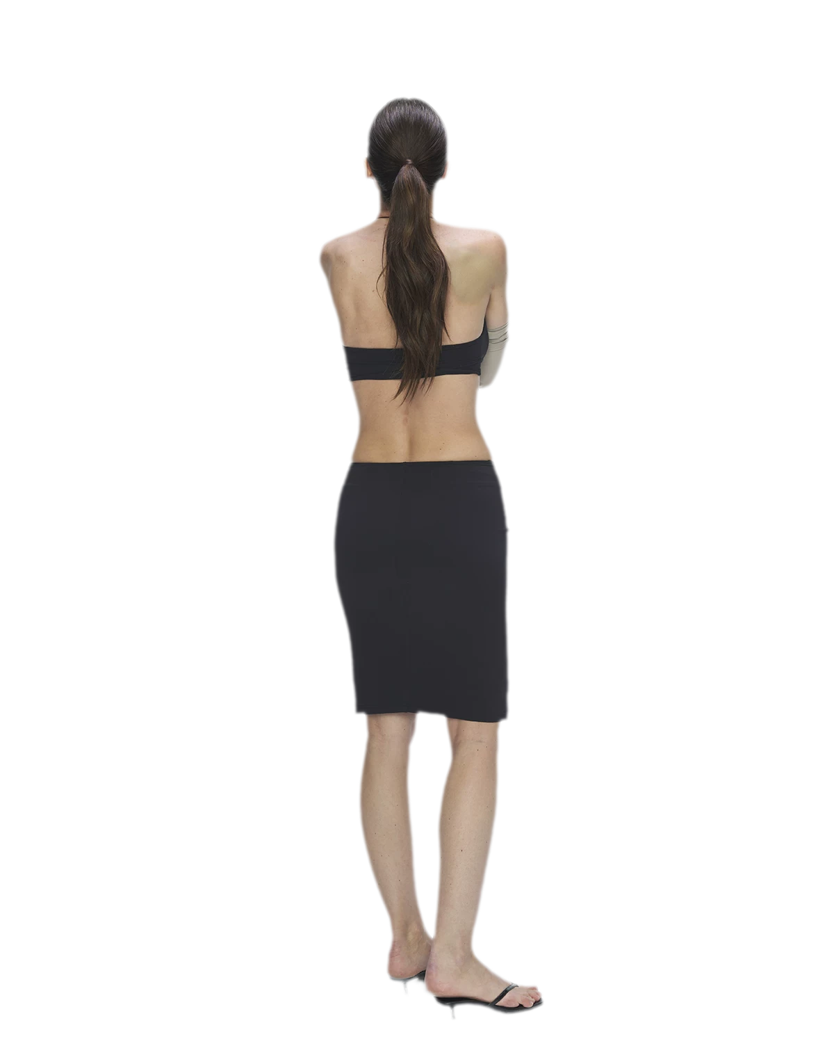 Nude Feel Layered Skirt