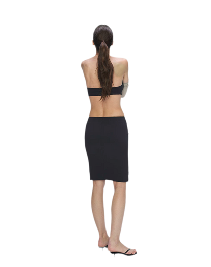 Nude Feel Layered Skirt