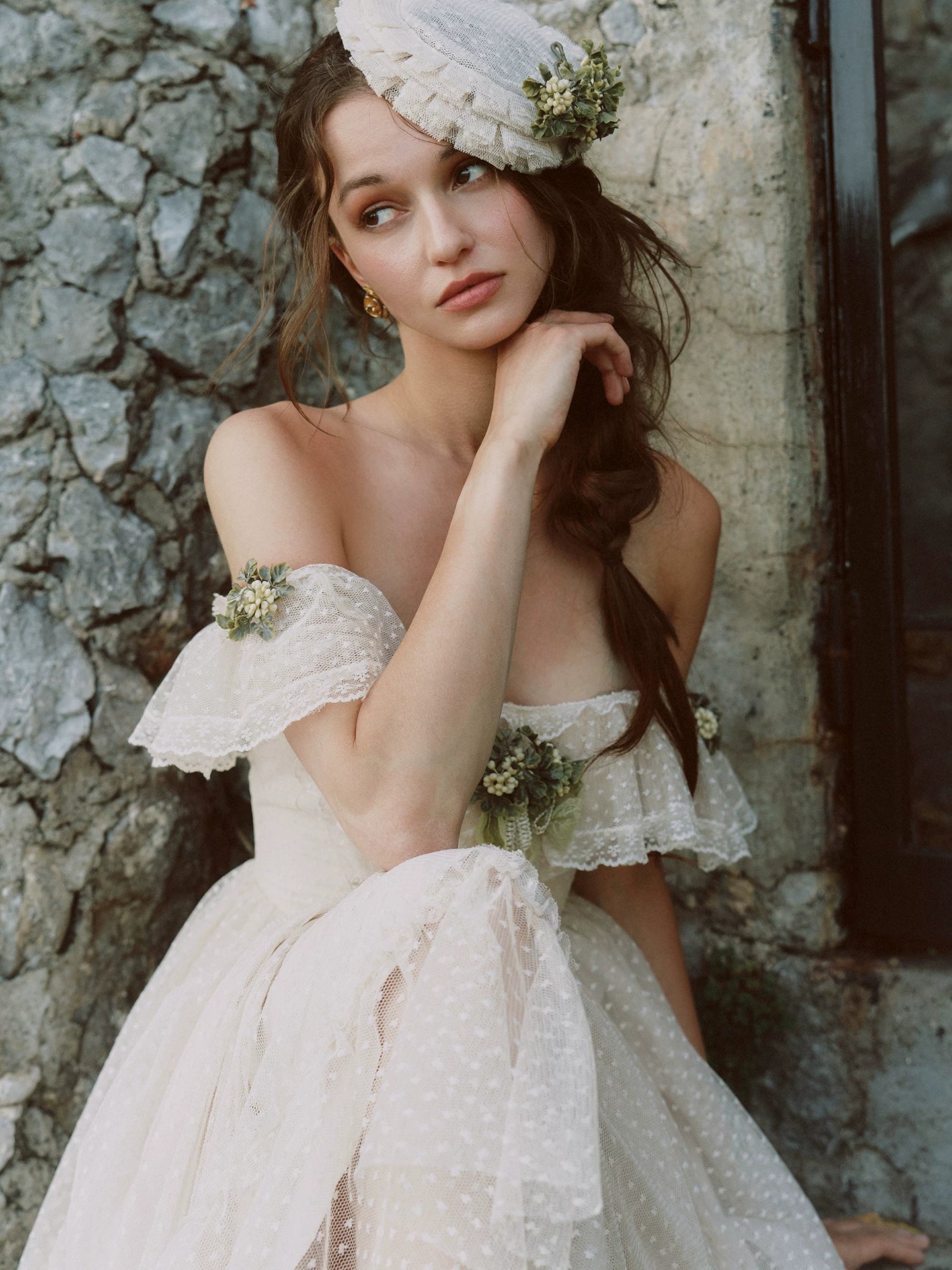 French Lace Princess Midi Dress