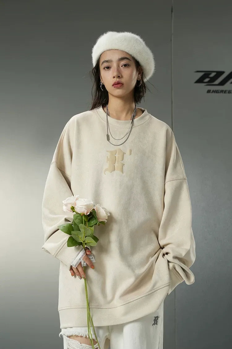 Eco Suede Oversized Sweatshirt
