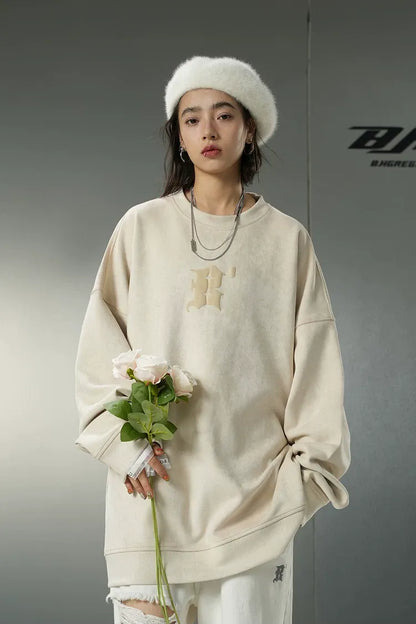 Eco Suede Oversized Sweatshirt