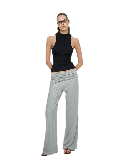 Knitted Semi-High Neck Vest