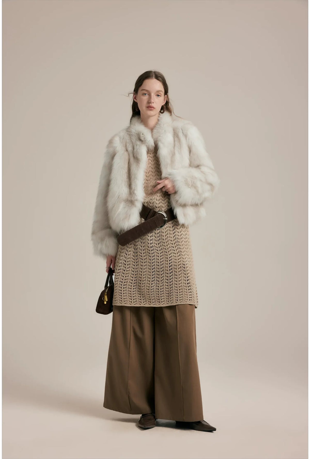 Gradient Fox Fur Jacket
