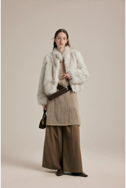 Gradient Fox Fur Jacket