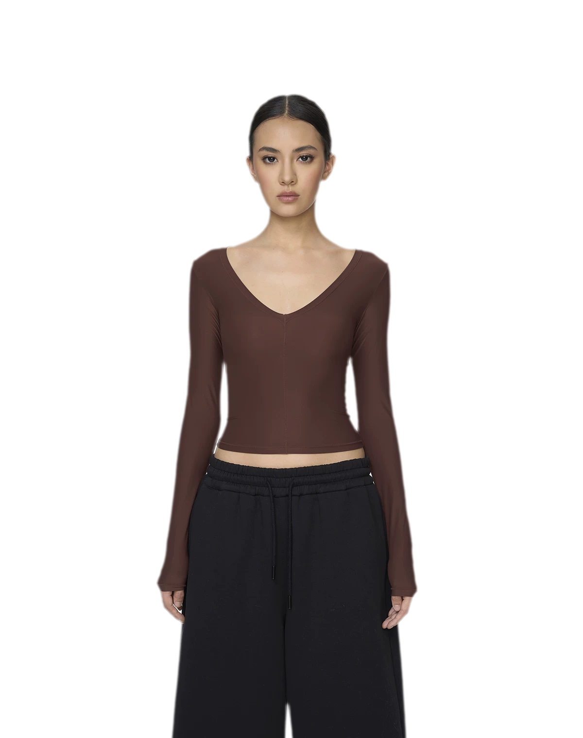 Deep V Slim Top