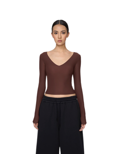 Deep V Slim Top