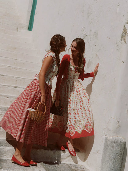 Cotton Floral Fitted Sundress