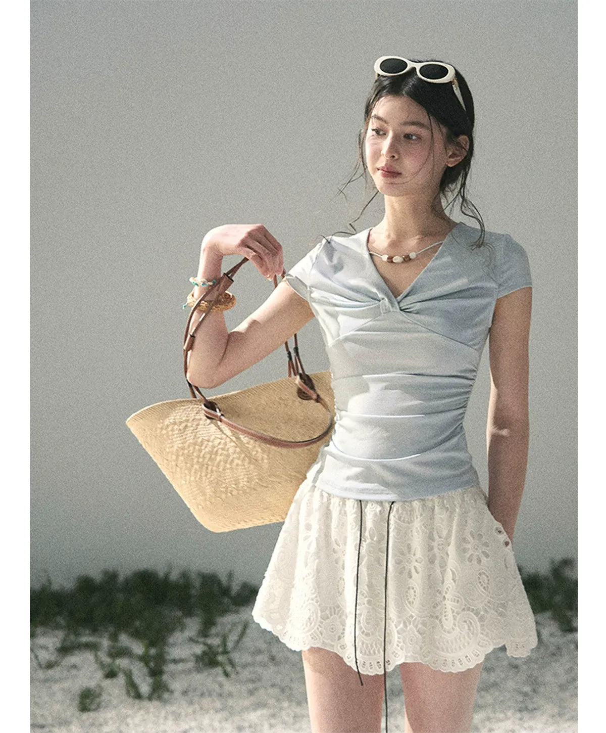 Lace A-Line Mini Skirt
