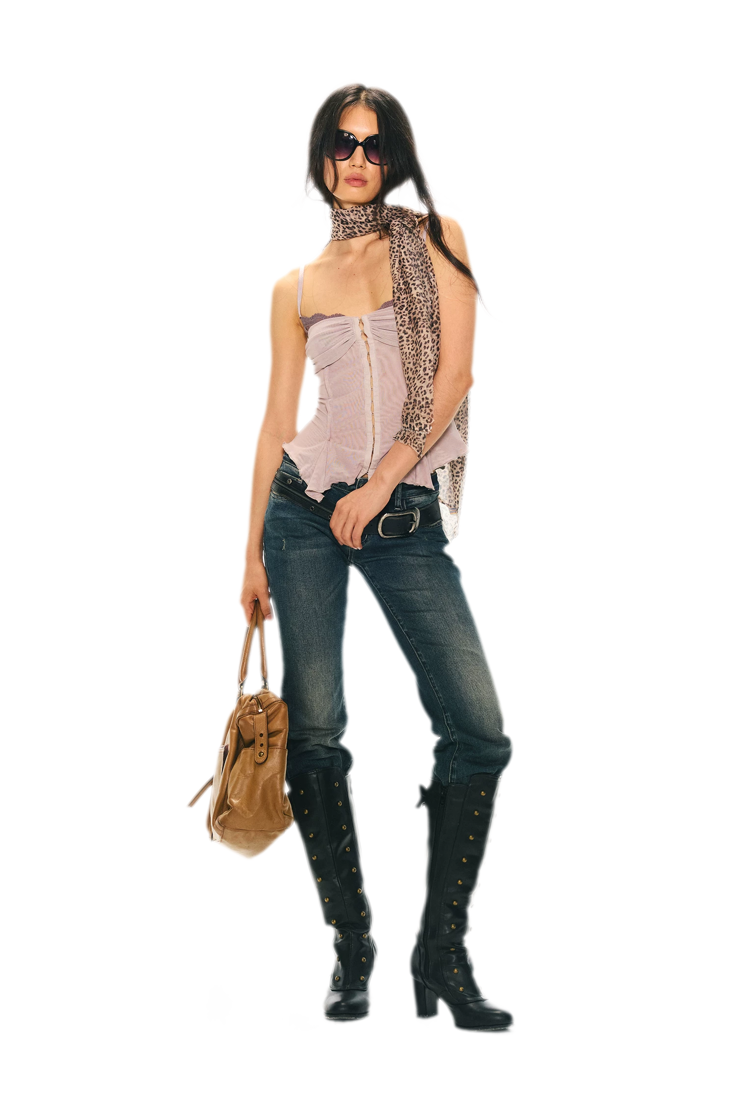 Original Lace Splicing Mesh Camisole