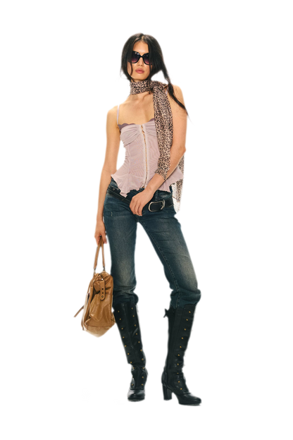 Original Lace Splicing Mesh Camisole