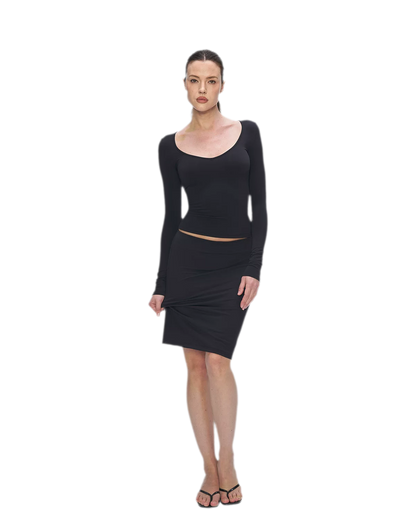 Bare-Feel V-Neck Top
