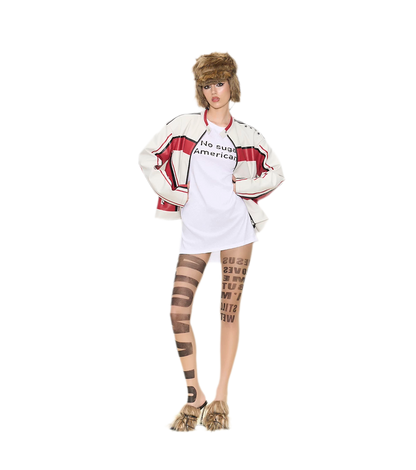Sheer Letter Tights
