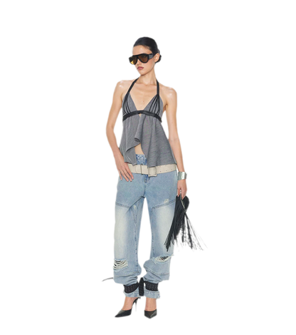 V-Neck Halter Top