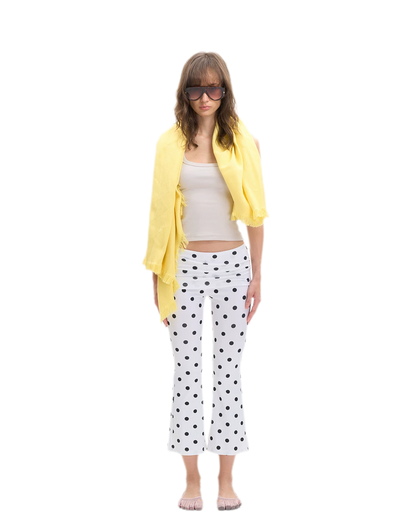 Capri Foldover Flare Pants