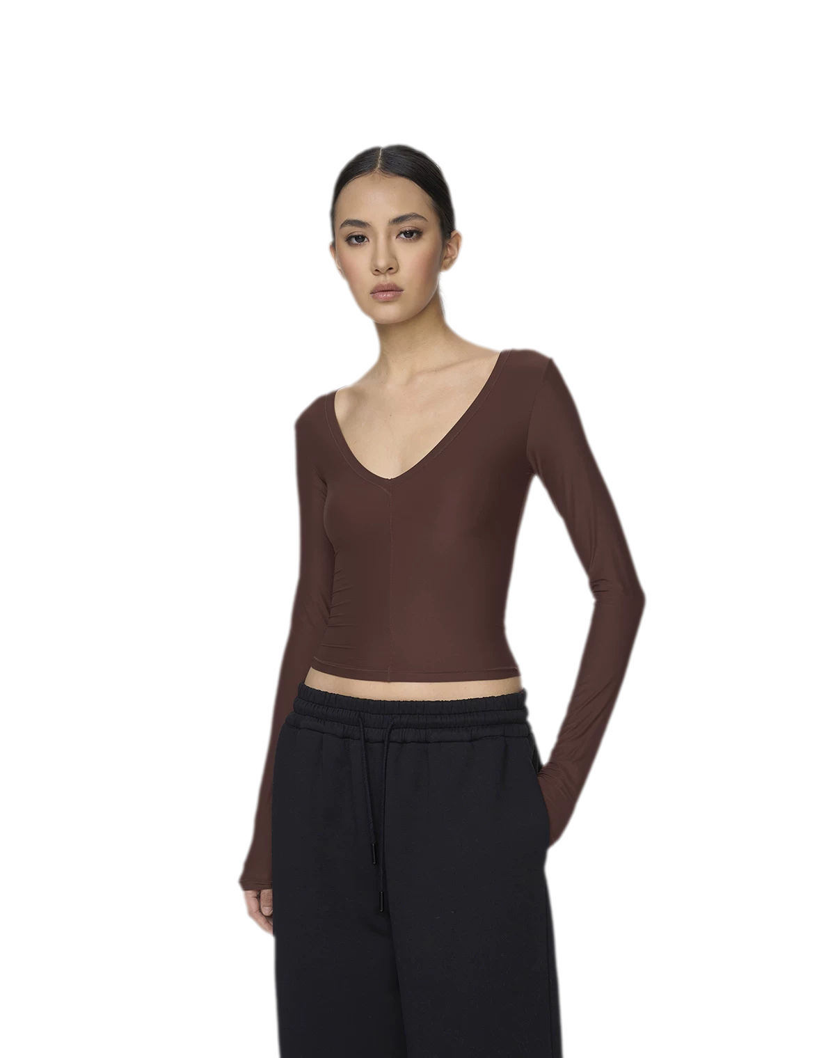 Deep V Slim Top
