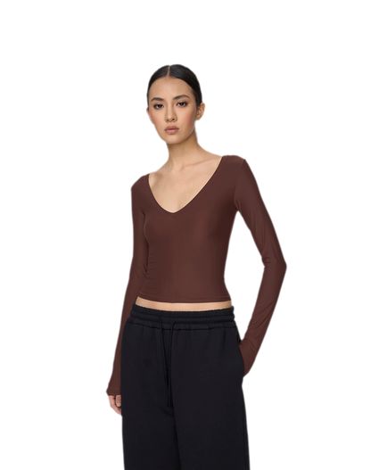 Deep V Slim Top