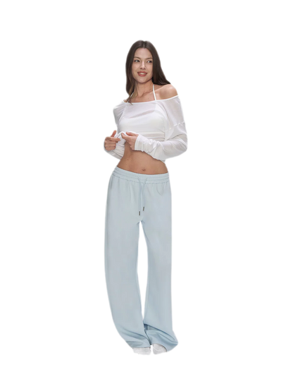 Air Cotton Wide-Leg Sweatpants