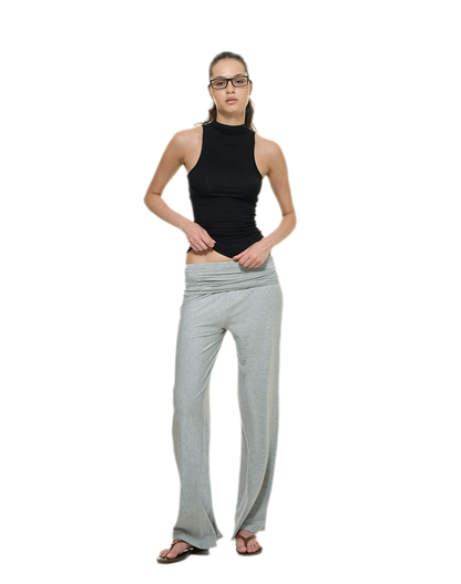 Knitted Semi-High Neck Vest