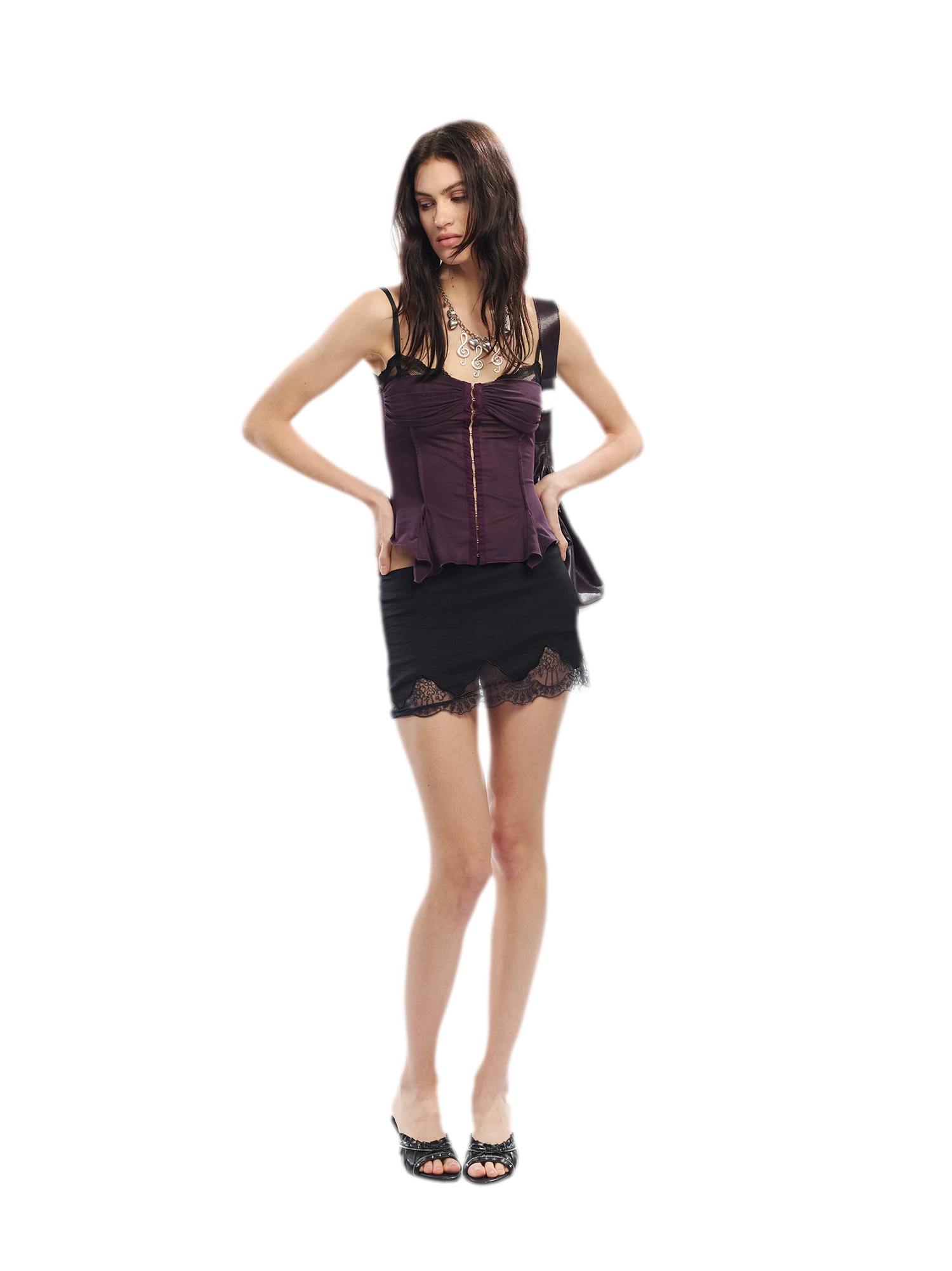 Original Lace Splicing Mesh Camisole
