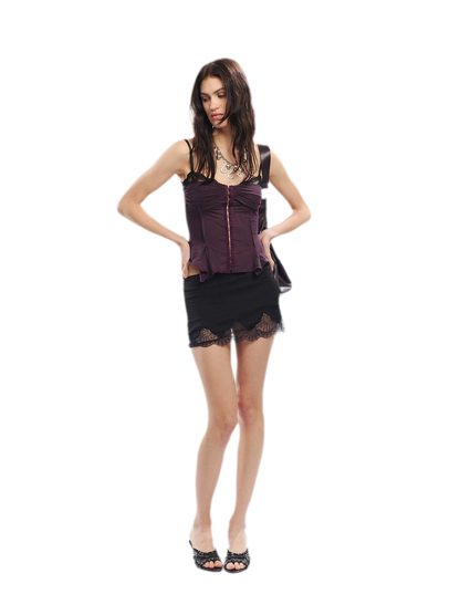 Original Lace Splicing Mesh Camisole