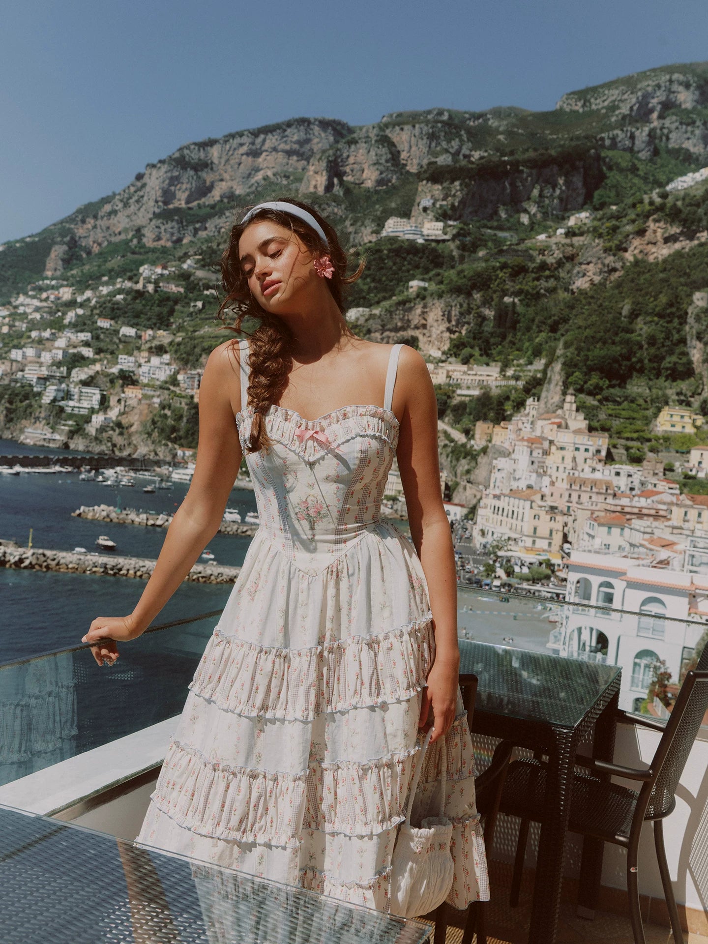 Vintage Ruffle Tiered Dress