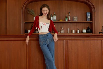 High-Waist Flared Jeans