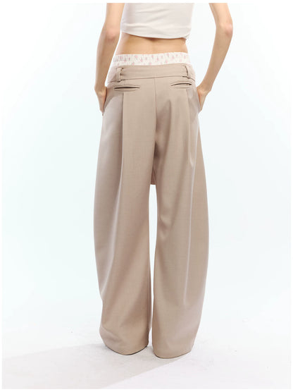 Floral Print Loose Wide Leg Pants