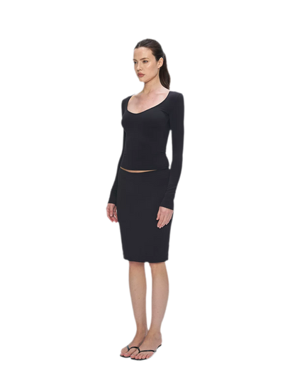 Nude Feel Layered Skirt