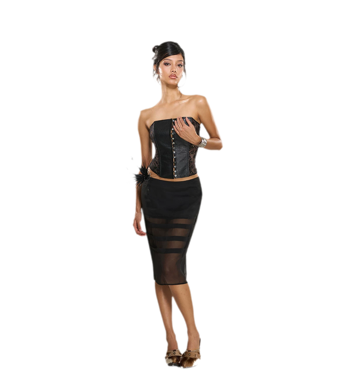 Sheer Velvet Convertible Set