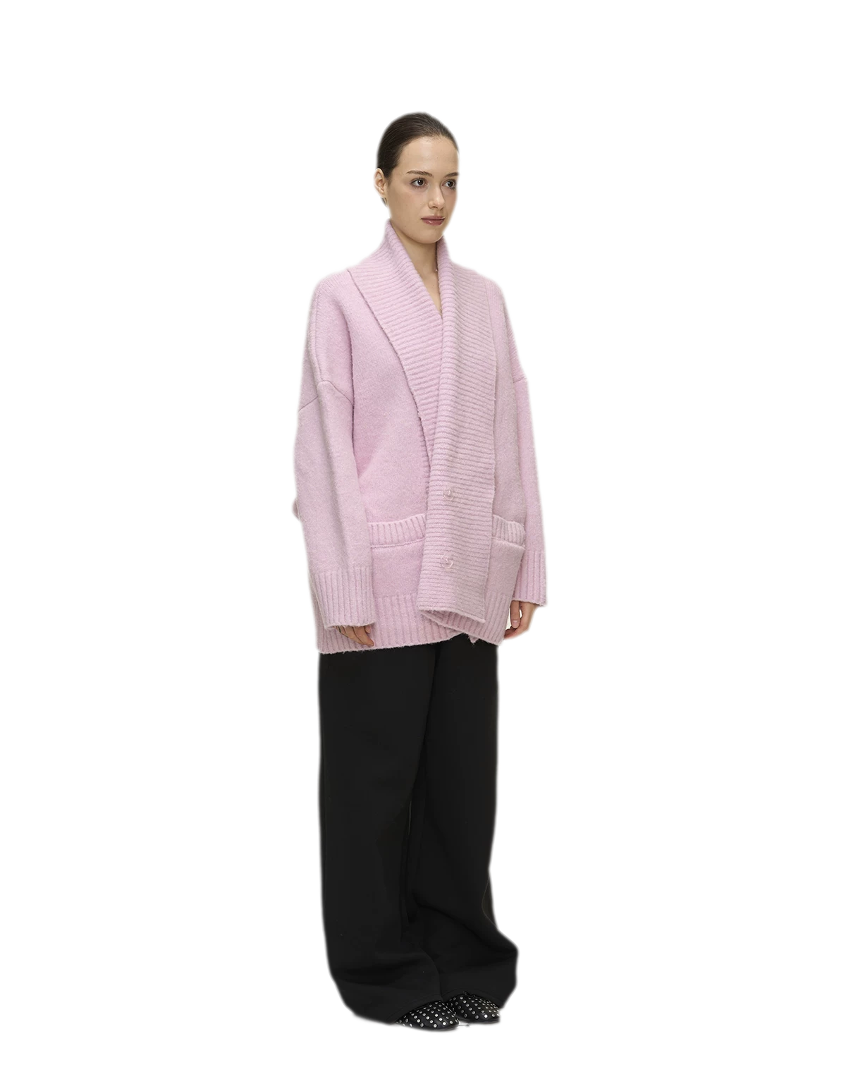 Dense Knit Shawl Cardigan