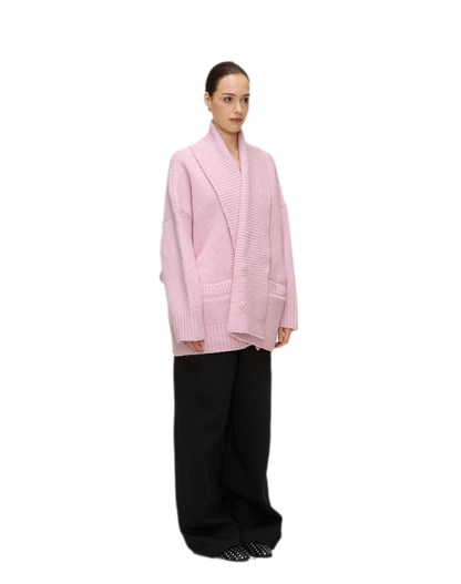 Dense Knit Shawl Cardigan