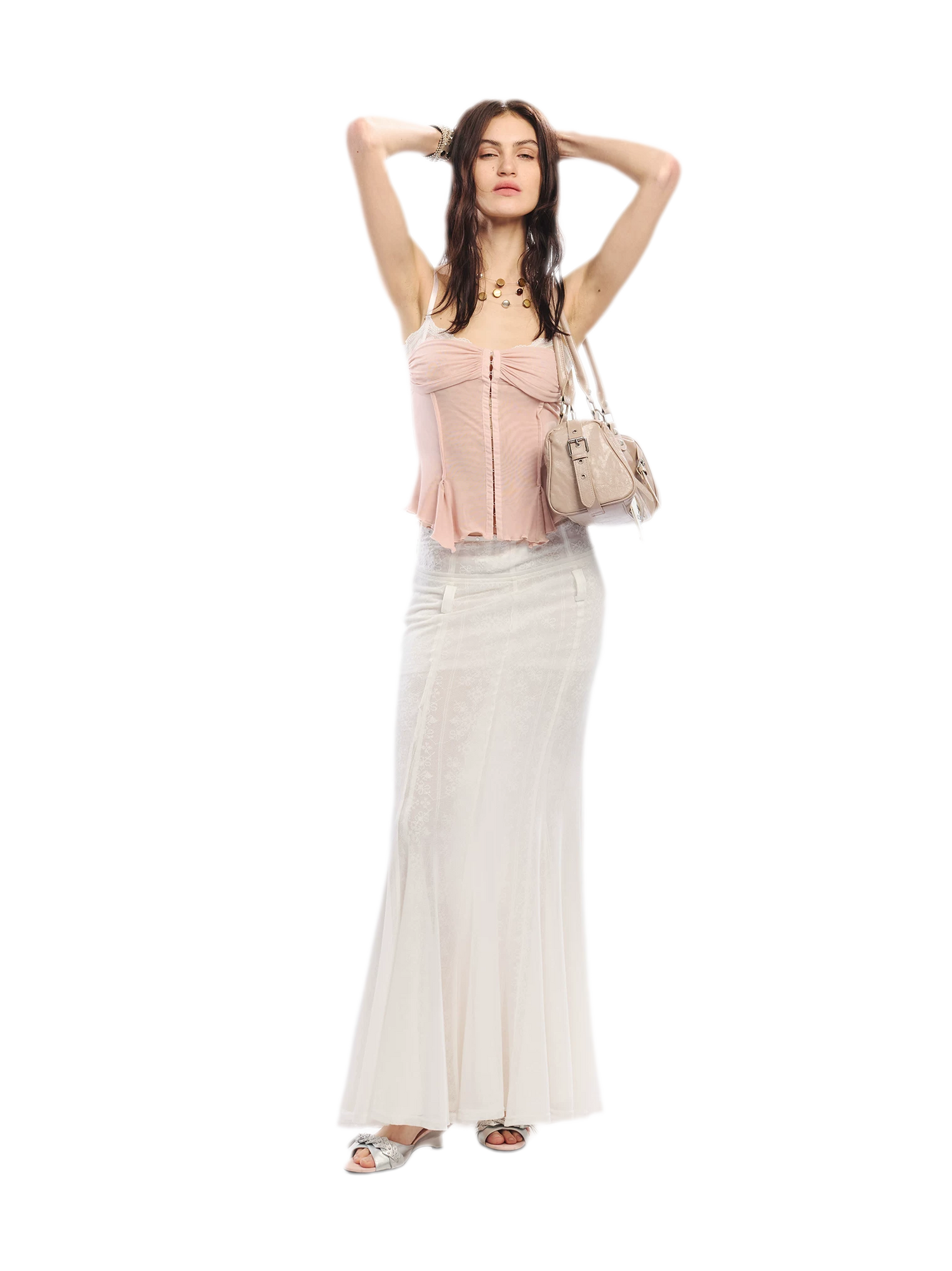 Original Lace Splicing Mesh Camisole
